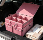Foldable Oxford Cloth Trunk Organizer With Non-Slip Securing Straps