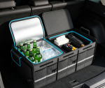 Large-Capacity Foldable Cooler Organizer With Adjustable Dividers