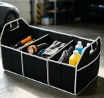 Portable Waterproof Foldable 3-Compartment Universal Trunk Organizer - Image 2