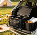 Foldable 3-Compartment Insulated, Leak-Proof Cooler Organizer - Image 2