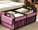 Waterproof Polyester, Reinforced-Handle, Foldable Trunk Organizer - Image 2