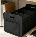 Foldable 3-Compartment Trunk Organizer With Reinforced Handles - Image 2