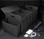 Foldable 3-Compartment Trunk Organizer With Reinforced Handles