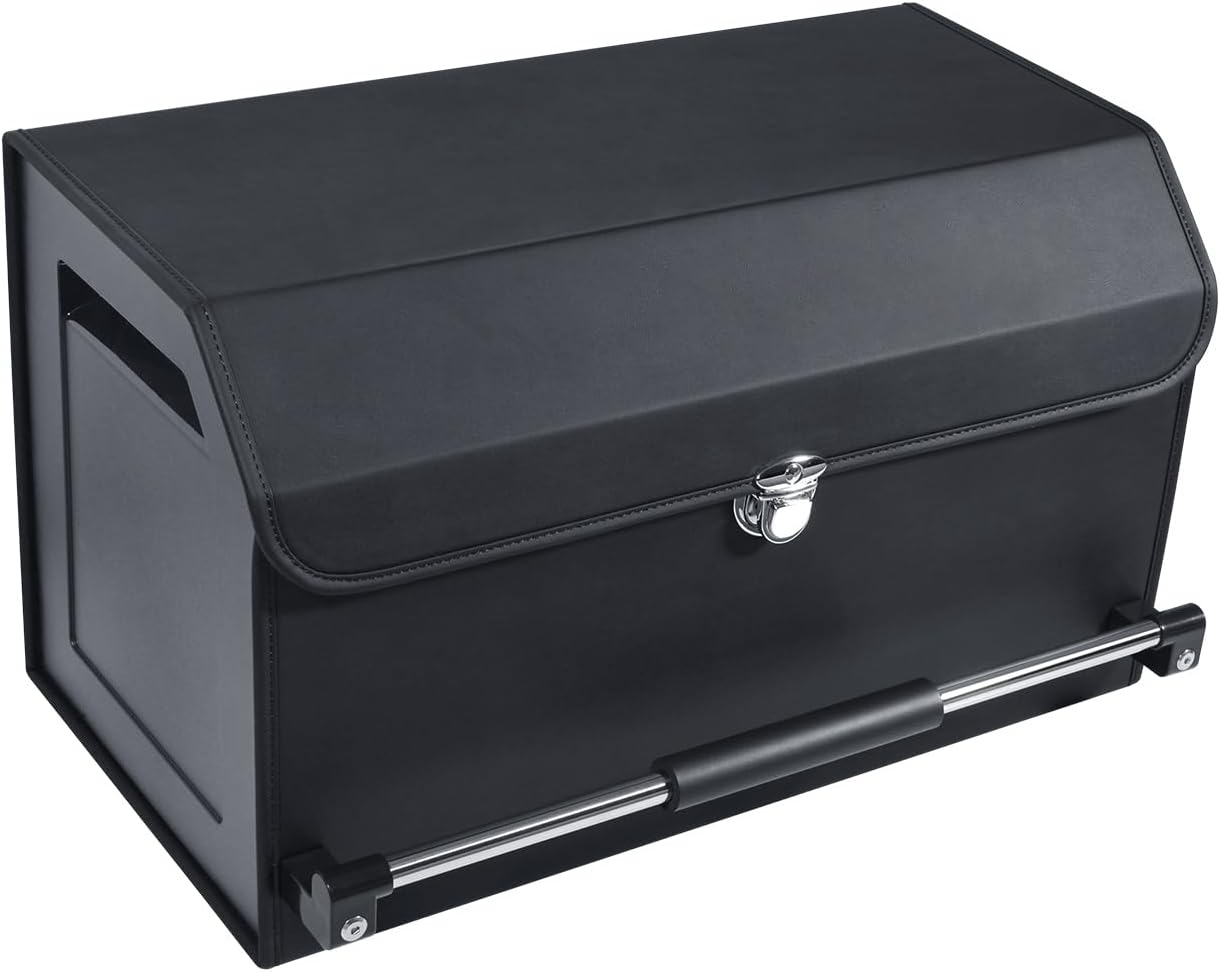 51u1f5UKDkL._AC_SL1500_.jpg Leather-Style, Sliding-Handle, Foldable, Dual-Compartment Organizer With Lid - Image 1