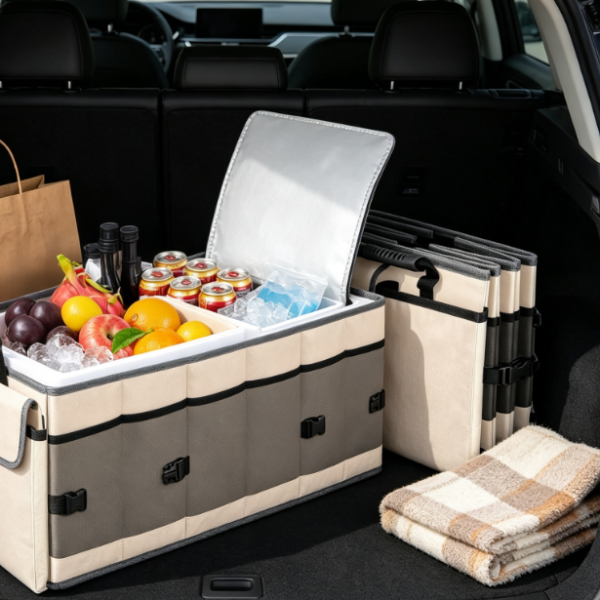 Foldable, Waterproof, 3-Compartment Insulated And Leak-Proof Organizer