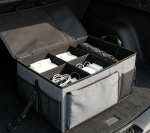 Foldable Multi-Compartment Trunk Organizer With Adjustable Straps