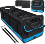 Waterproof, Non-Slip, Large-Capacity, Foldable Blue Trunk Organizer
