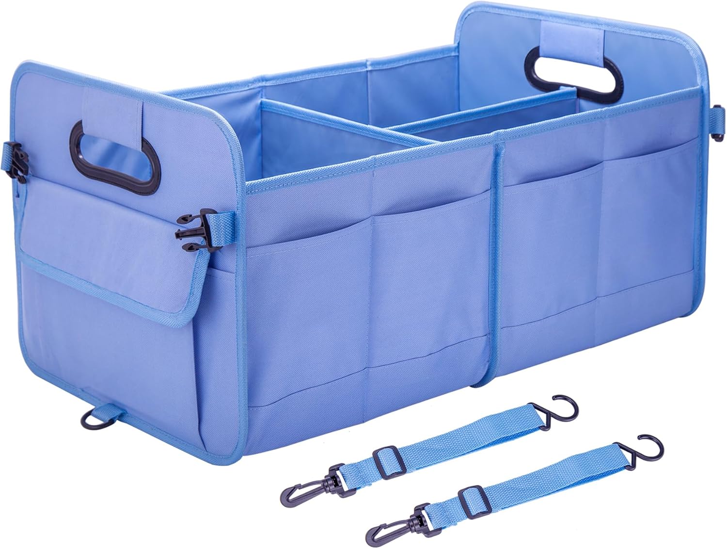 71GcWrInTRL._AC_SL1500_.jpg Sturdy, Non-Slip, Large-Capacity, Foldable Light Blue Trunk Organizer - Image 1