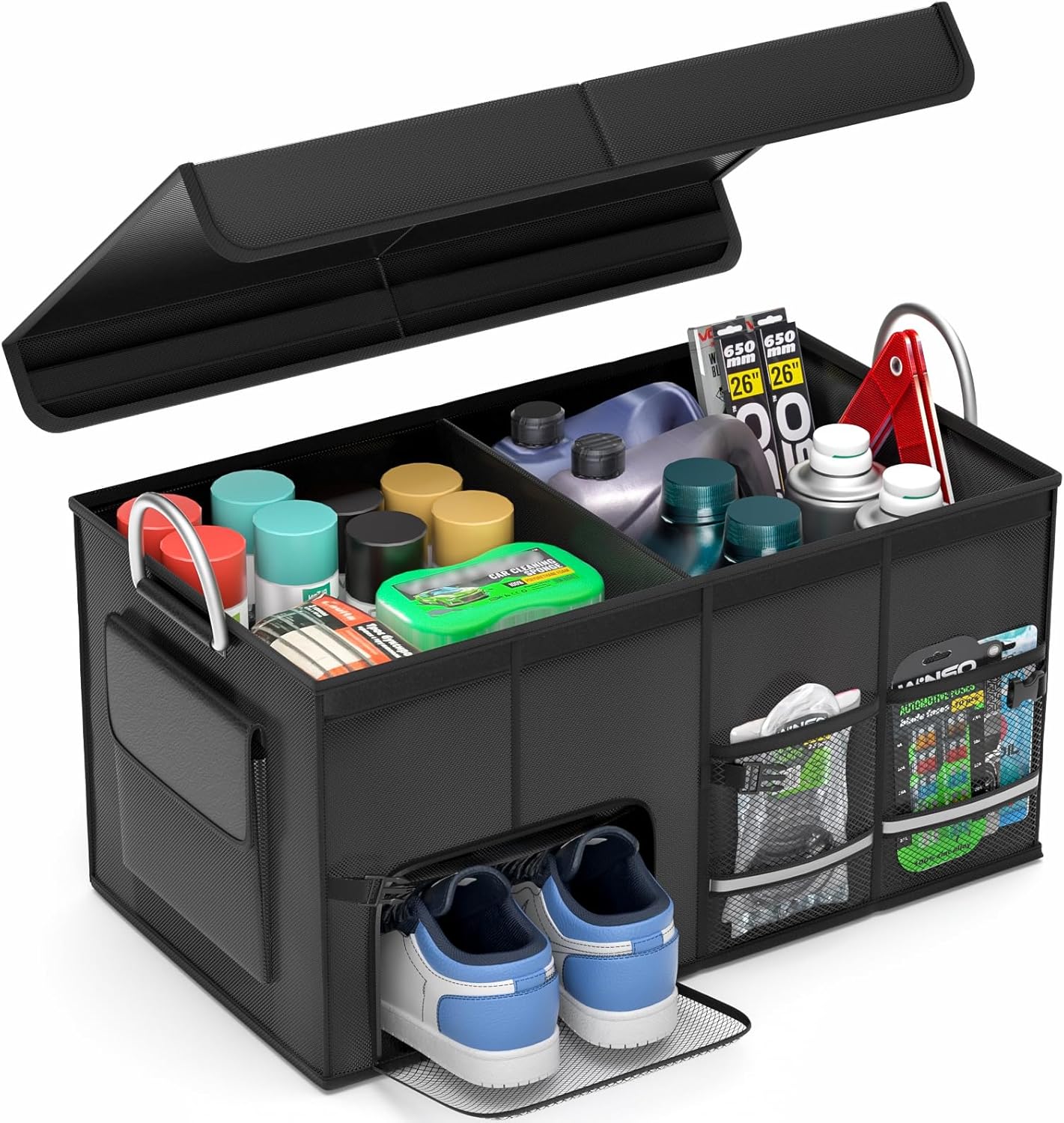 818acBCOepL._AC_SL1500_.jpg Multi-Compartment, Multi-Pocket, Non-Slip, Leak-Proof, Foldable Trunk Organizer - Image 1