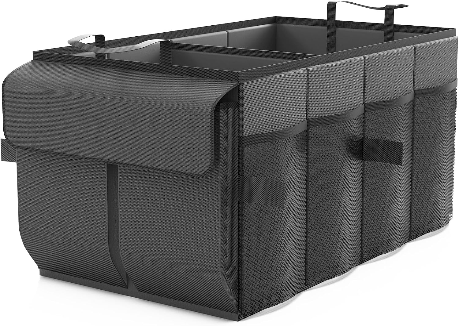 81swdH61eEL._AC_SL1500_.jpg Foldable, Multi-Compartment Black Trunk Organizer - Image 1