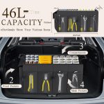 Foldable, Multi-Compartment Black Trunk Organizer - Image 2